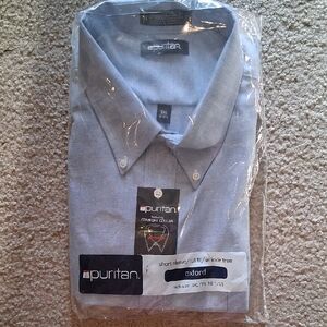 Puritan Men's Light Blue Oxford Shirt